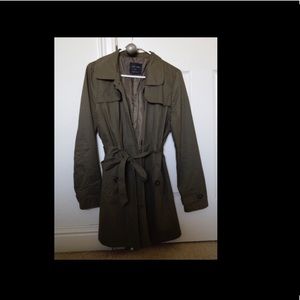 Green Trench Coat (Love Tree)
